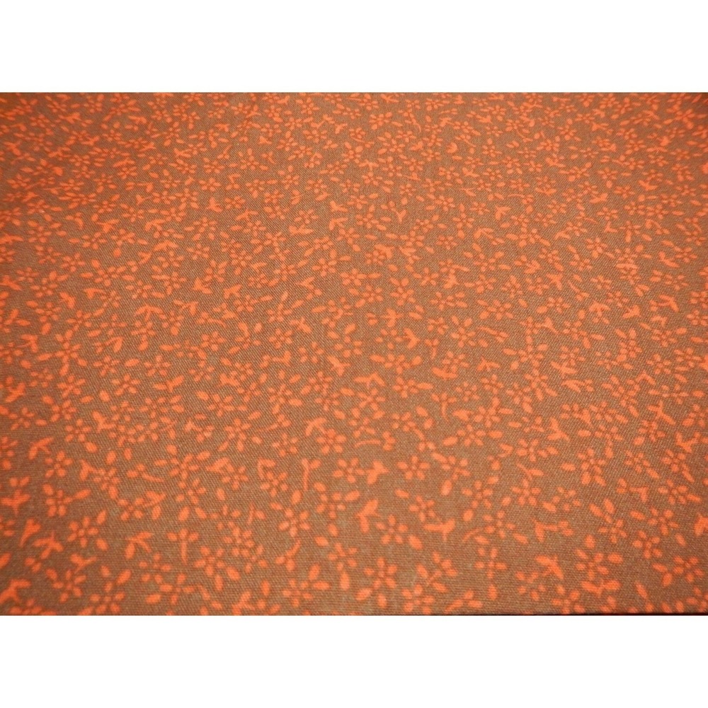 New Dark Red Floral Cotton Fabric by the Yard (1 Yard - 36" X 44" Pre-Cut) Craft